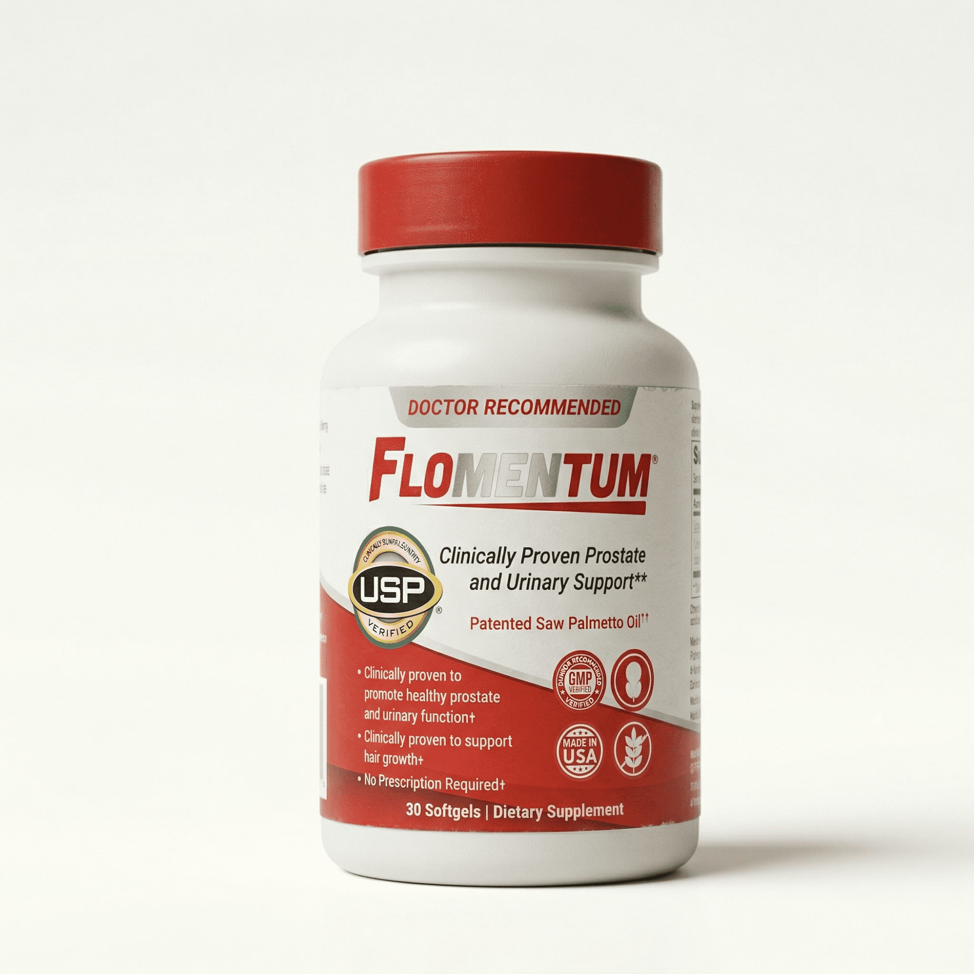 Flomentum Health Prostate Support Supplement with Saw Palmetto Berry Oil, 30 Count