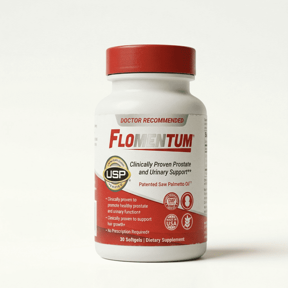 Flomentum Health Prostate Support Supplement with Saw Palmetto Berry Oil, 30 Count