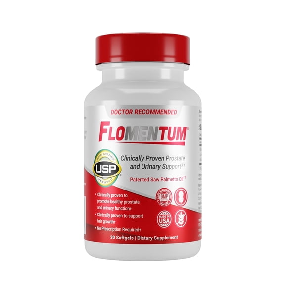 Flomentum Health Prostate Support Supplement with Saw Palmetto Berry Oil, 30 Count