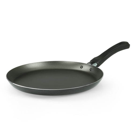 Flonal Milano Forged Aluminum Non-Stick Pancake Pan 8.7" (22 cm) Nonstick Crepe Pan for Kitchen Flat Frypan for Eggs Cookware, Black