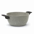 thumbnail image 1 of Flonal Monolite Non-Stick Deep Stew Cooking Pot 5.5 Qt (5.2 L) Forged Aluminum Nonstick Stockpot Granite Soup Pot Induction Cookware, Gray, 1 of 6