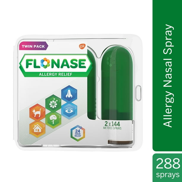 Flonase 24 Hour NonDrowsy Decongestant Allergy Relief Medicine Nasal