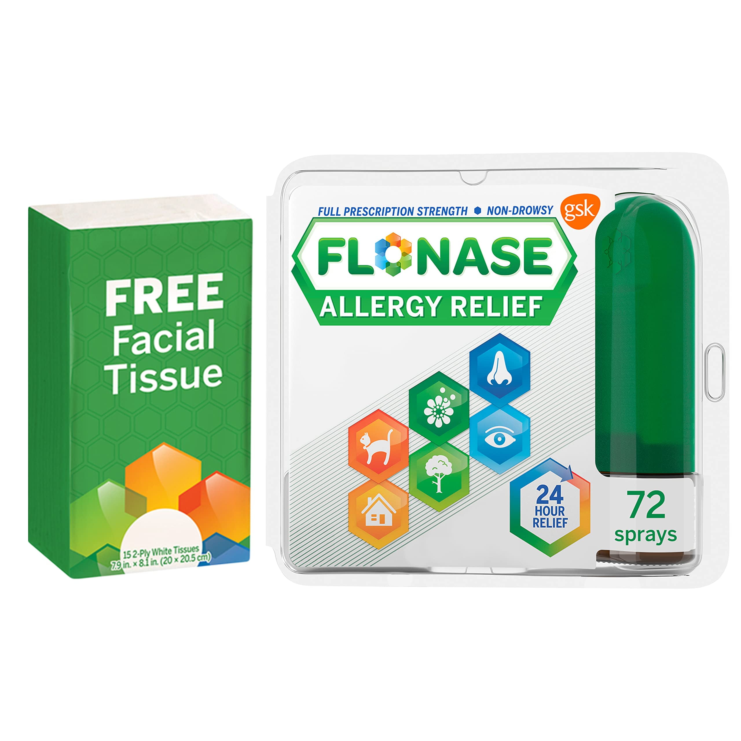 Flonase Allergy Relief Nasal STF9 Spray, 24Hour NonDrowsy Multi