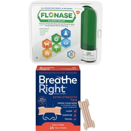 Flonase Breathe Right Allergy Relief Bundle