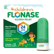 Flonase Children's Nasal Spray 24 Hour Non-Drowsy Decongestant Allergy Relief Medicine, 72 Sprays