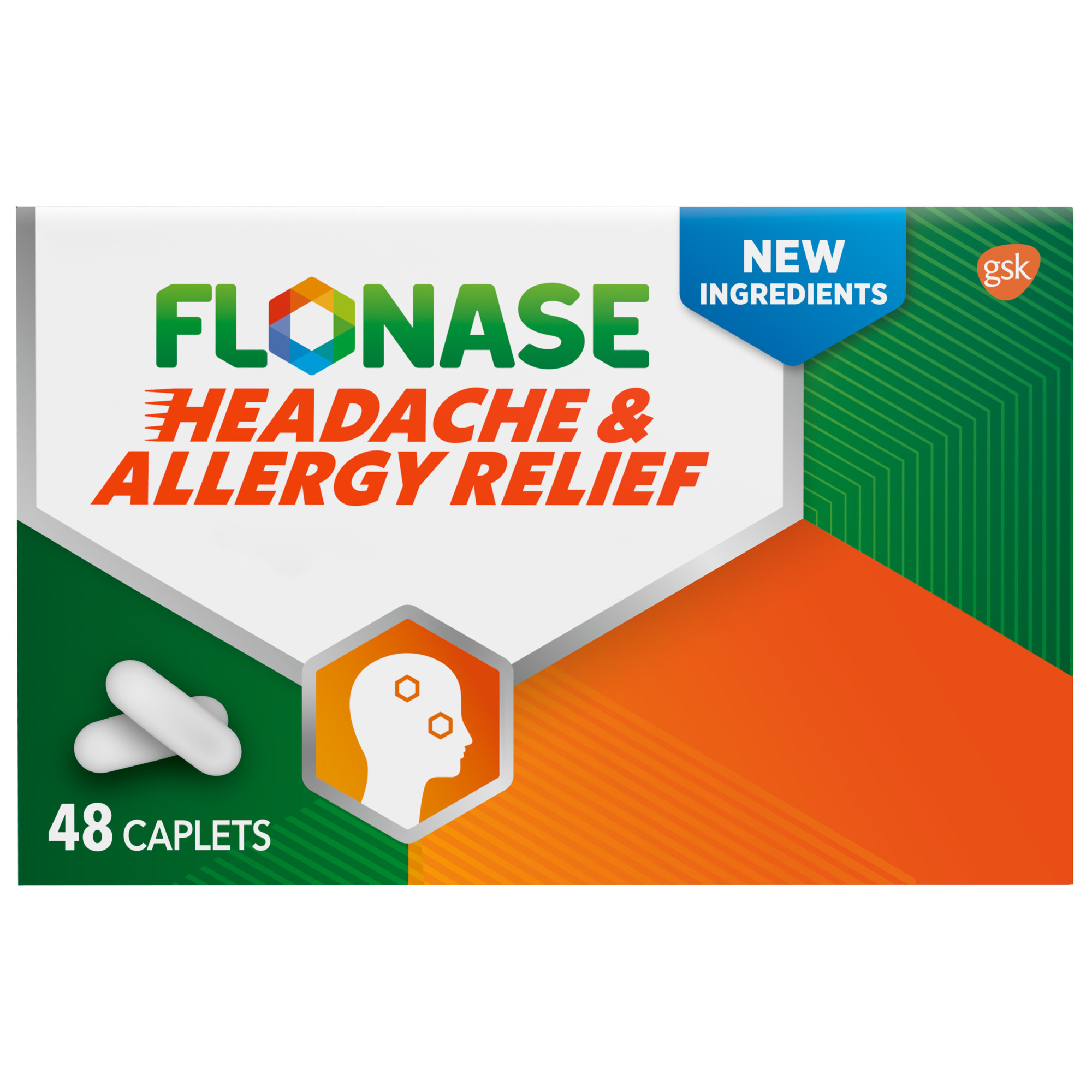 Flonase Headache and Allergy Relief Pills, 48 Caplets - image 1 of 11