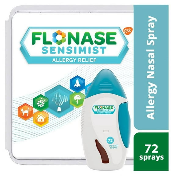 Flonase Sensimist 24Hr Allergy Relief Nasal Spray, 72 sprays, Gentle Mist, Scent-free