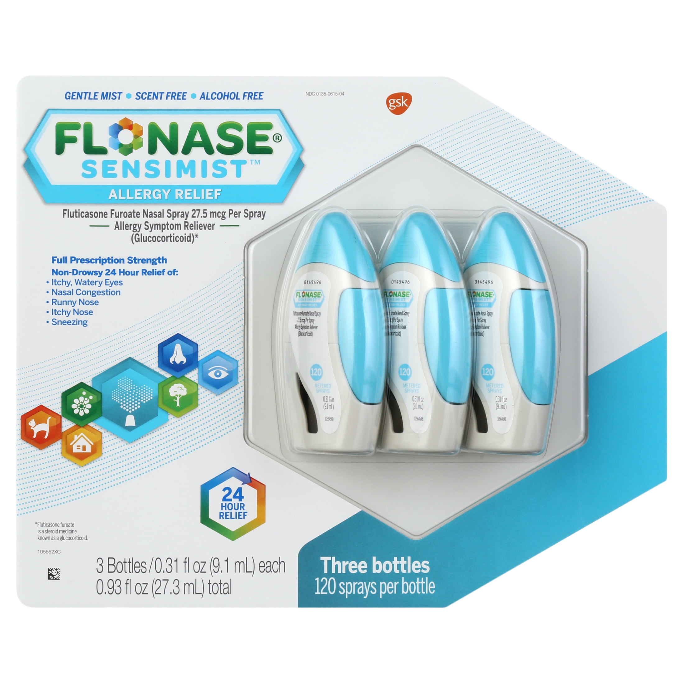 Flonase Sensimist Allergy Relief Nasal Spray 120 Sprays 3 Pack 360 Flonase Sensimist Allergy Relief Nasal Spray 120 Sprays 3 Pack 360
