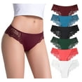 thumbnail image 1 of Flonica Lace Hipster Panties for Women, Women's Underwear Tanga, Pack of 6, 1 of 3
