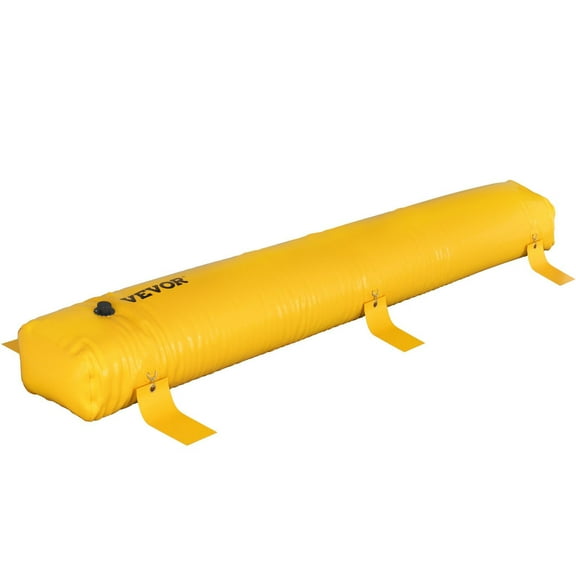 VEVOR FloodBarrier, 12 ft Length x 12 in Height Sandbag Alternative, Water Barrier for Flooding with Great Waterproof Effect, Reusable PVC Water Diversion Tubes, Flood Barriers for Home, Door, Garage