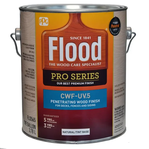 1 gal Flood FLD565 Natural CWF-UV5 Exterior Clear Wood Finish