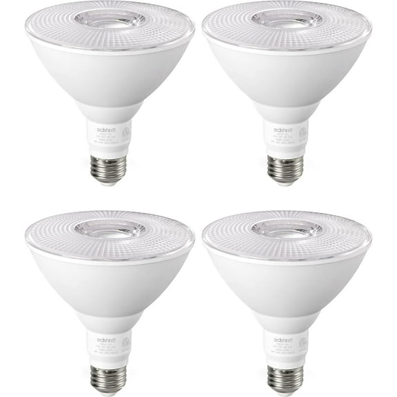 Flood Light Bulbs, PAR38 LED Outdoor Flood Light Bulbs, 120W Equivalent Dimmable Waterproof for Patio Yard Porch Driveway Garage, 3000K Warm Light 18W 1800LM E26 Base, 4 Pack, ETL Listed