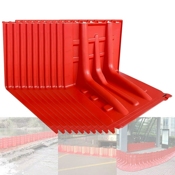 Flood Prevention Barriers,ABS L-Type Flood Control Box Wall Removable Combination Water Barrier Flood Boxwall for Underground Passages, Garages, Warehouses