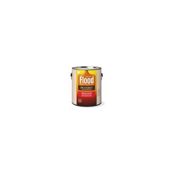 Flood Pro Series 100% Acrylic Opaque Deck Fence And Siding Exterior Stain, Deep Base, 1 Gal.
