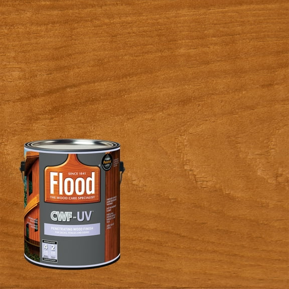 Flood 1 Gallon Cedar Transparent CWF-UV Exterior Wood Stain