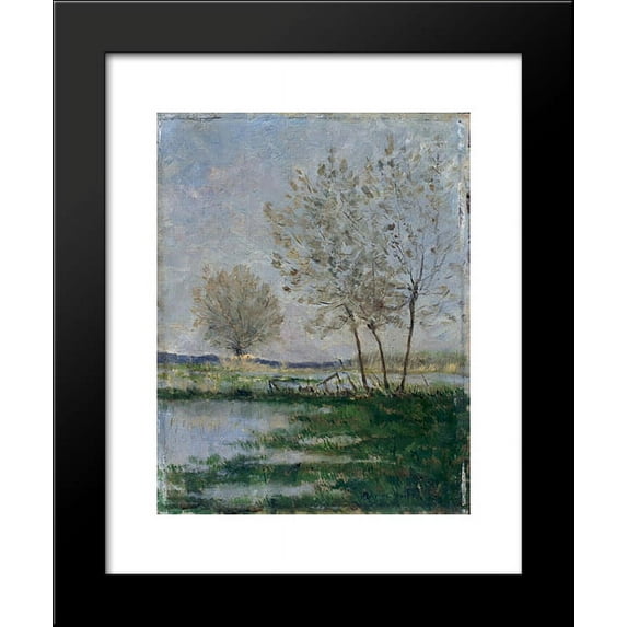 Flooded meadows 20x24 Framed Art Print by Maufra, Maxime