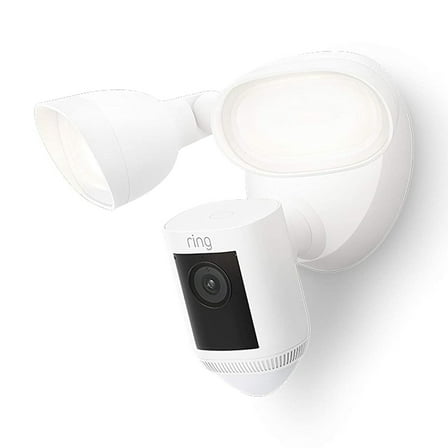 Floodlight Cam Wired Pro with Birds Eye View and 3D Motion Detection, White