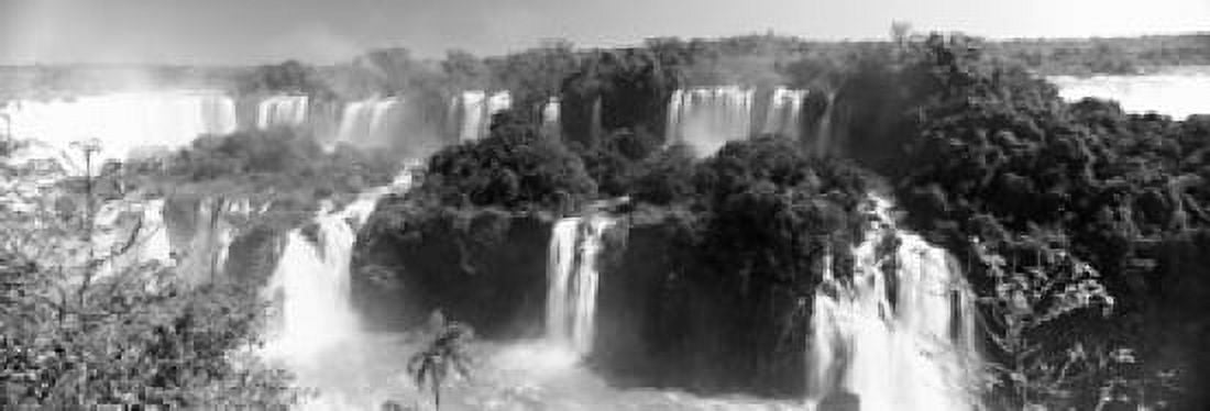 Floodwaters at Iguacu Falls Brazil Canvas Art - Panoramic Images (36 x 13)