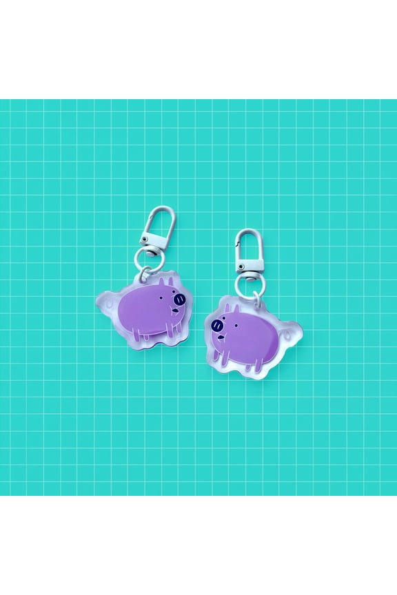 Floop the Pig Acrylic Keychain (1 keychain)