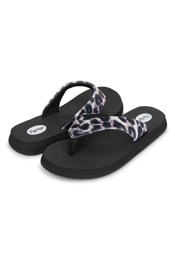 Flip Flops for Women Animal Print Casual Flat Yoga Mat Thong Women’s Sandals, Ladies Beach Sandals with Indoor & Outdoor Anti-Skid Soles.