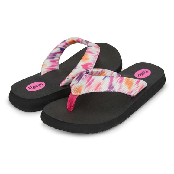 Floopi Flip Flops for Women Animal Print Casual Flat Yoga Mat Thong Women’s Sandals, Ladies Beach Sandals with Indoor & Outdoor Anti-Skid Soles.