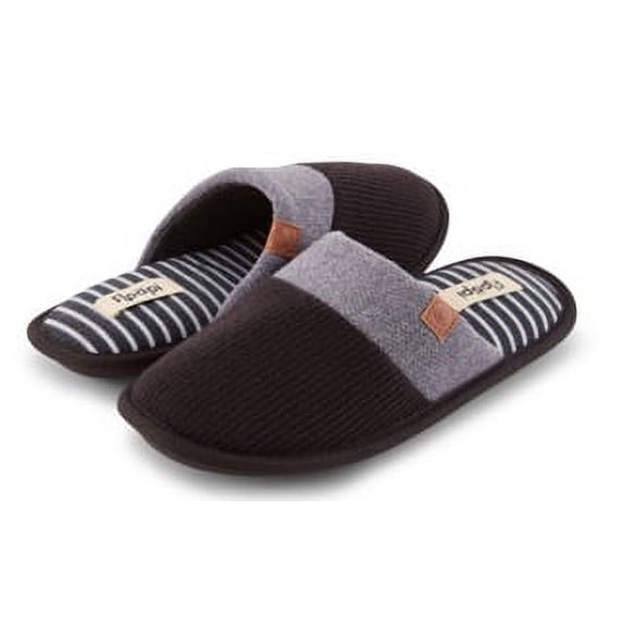 Floopi House Slippers for Women, Soft Ribbed Knit Closed Back Women Slipper, Multiple Layered Comfy Memory Insole Foam with Indoor & Outdoor Anti Skid Sole