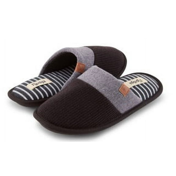 Floopi House Slippers for Women, Soft Ribbed Knit Closed Back Women Slipper, Multiple Layered Comfy Memory Insole Foam with Indoor & Outdoor Anti Skid Sole