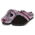 thumbnail image 1 of Floopi House Slippers for Women Fur Lined Clog w/ Aztec Trim Bedroom Slip Ons, 1 of 8