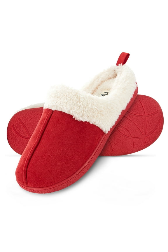 House Slippers for Women, Lined Clog Womens Slippers Cozy Memory Foam with Indoor & Outdoor Anti Skid Sole…