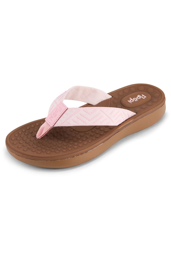 Women’s Aztec Knit Flip Flops, Cushioned Thong Sandals with Soft Toe Post, Lightweight Non-Slip Comfort Sandals, Casual Summer Flip Flops for Women.