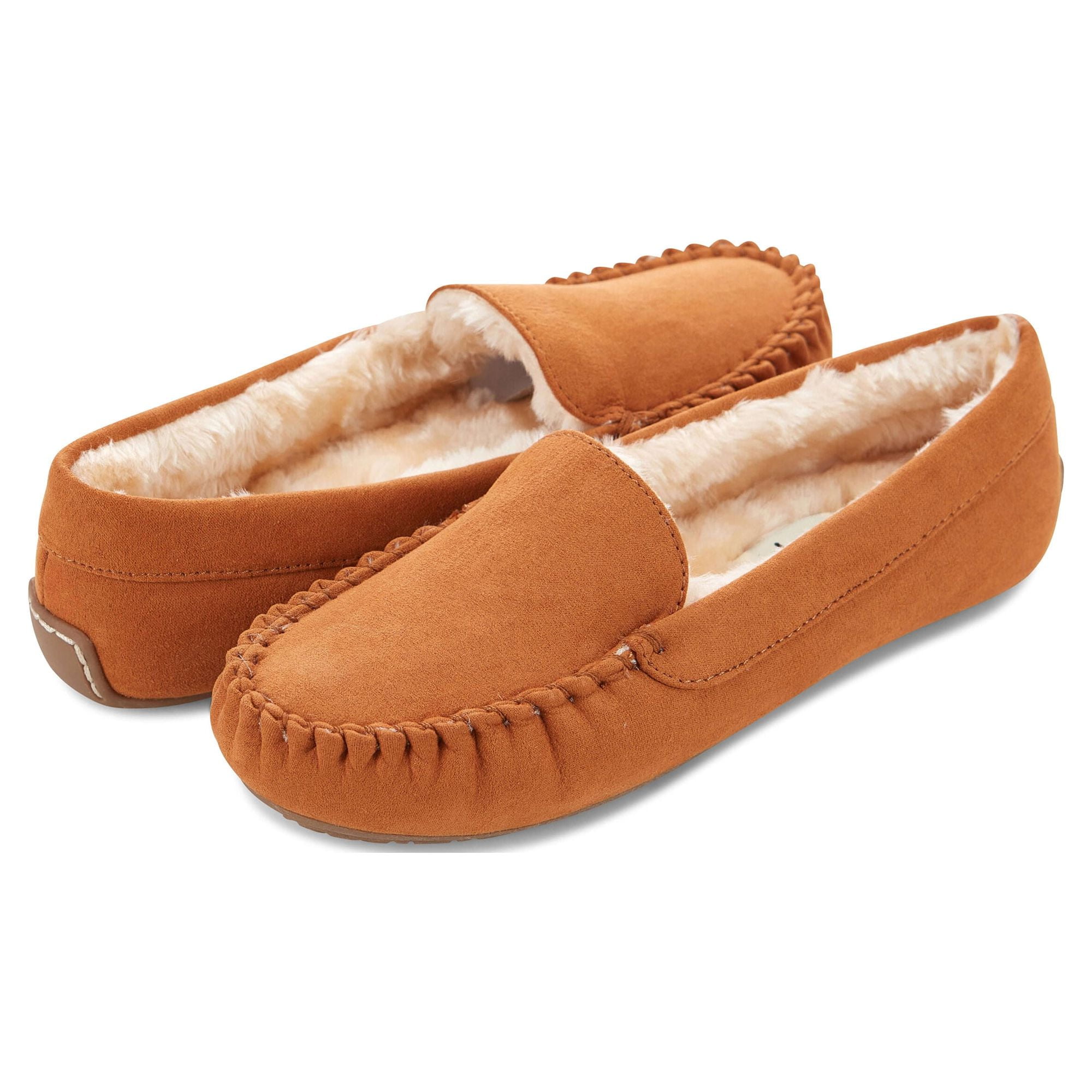 Floopi Women s Indoor Outdoor Faux Fur Lined Basic Moccasins