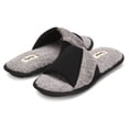 thumbnail image 1 of Floopi Women's Soft Waffle Slide W/Accent Knit Strap Open Toe Slipper W/ Memory Foam, 1 of 5