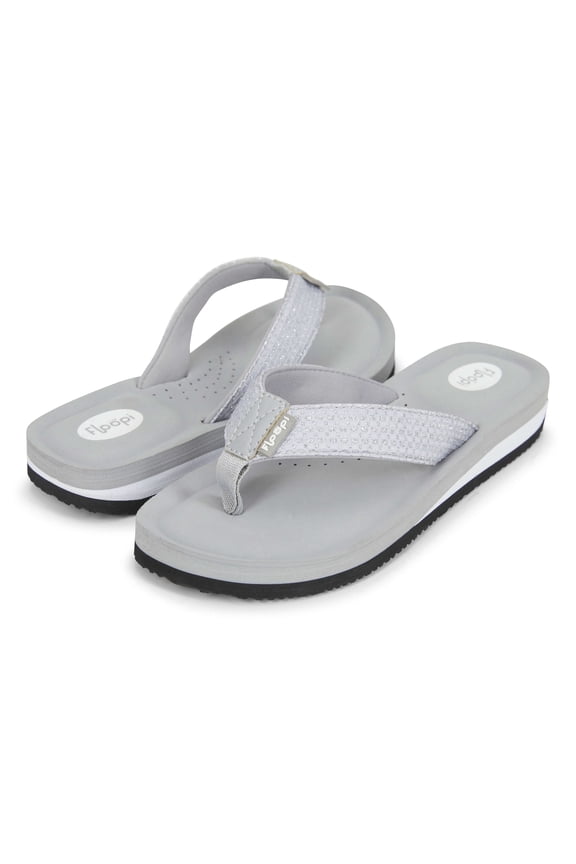 Women's Sparkly Flip Flops Comfort Beach Sandals W/Arch Support