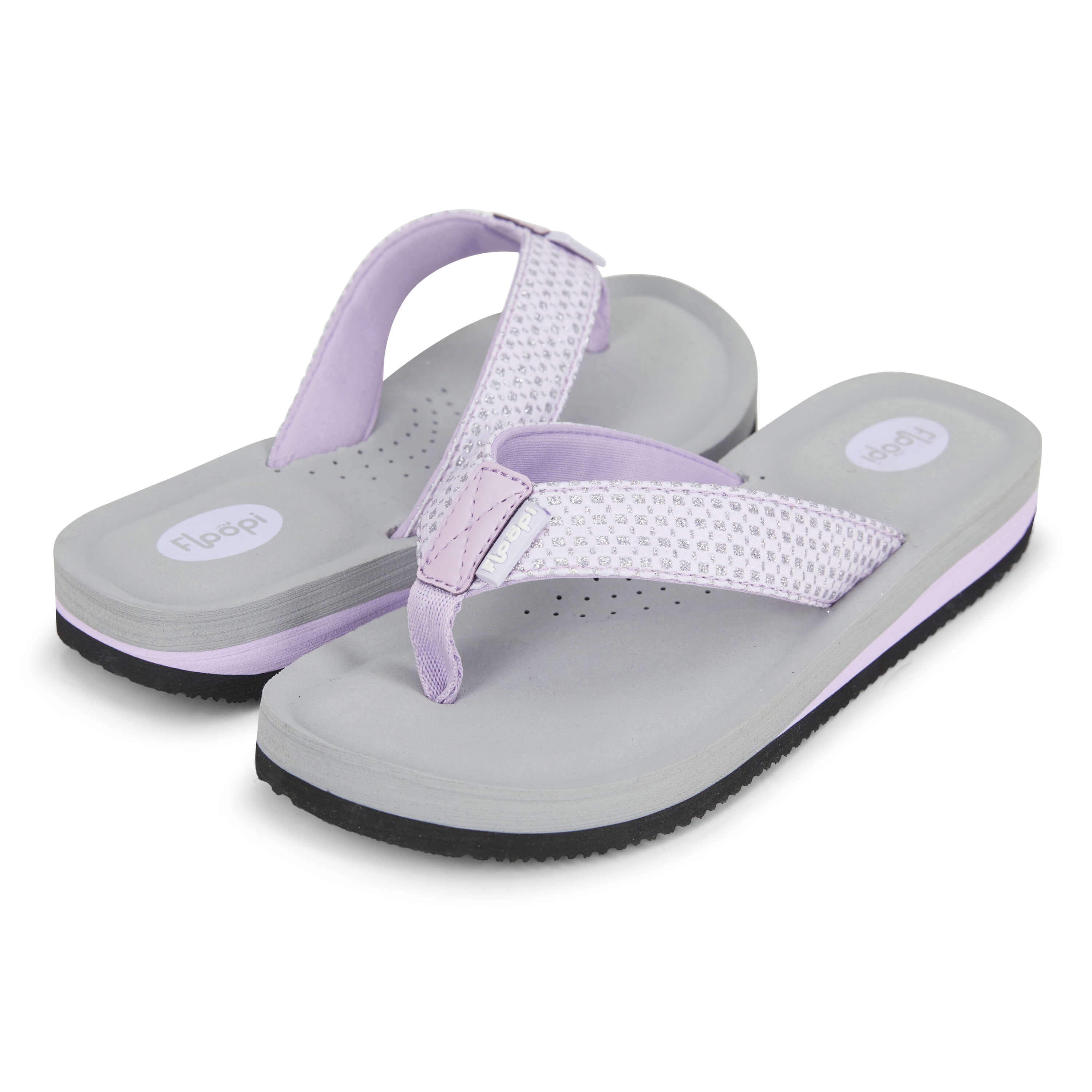 Women's Sparkly Flip Flops Comfort Beach Sandals W/Arch Support