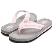 Floopi Womens Summer Thong Sandals Comfort Heel Cushion, Molded EVA Isole for Support-Soft Jersey Lining, Non Slip Soles Flip Flops