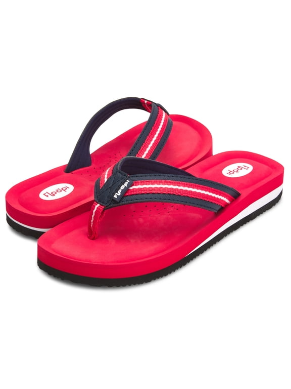 Women's Summer Thong Sandals Comfort Heel Cushion, Molded EVA Isole for Support-Soft Jersey Lining, Non Slip Soles Flip Flops