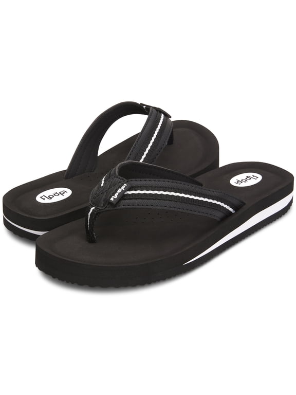 Women's Summer Thong Sandals Comfort Heel Cushion, Molded EVA Isole for Support-Soft Jersey Lining, Non Slip Soles Flip Flops