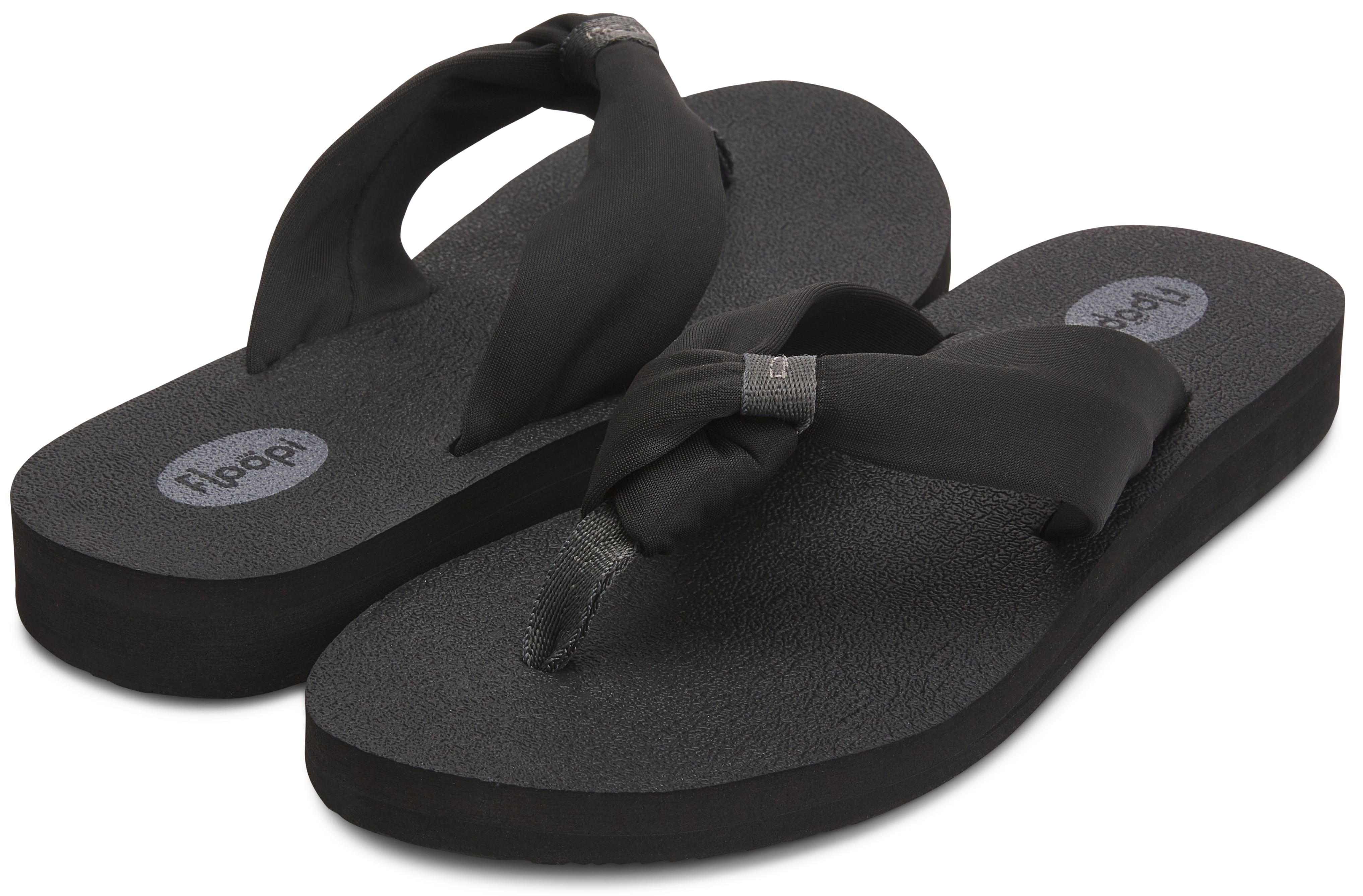 Shoes, Floopi Black Yoga Mat Flip Flops Size 9 Nwt
