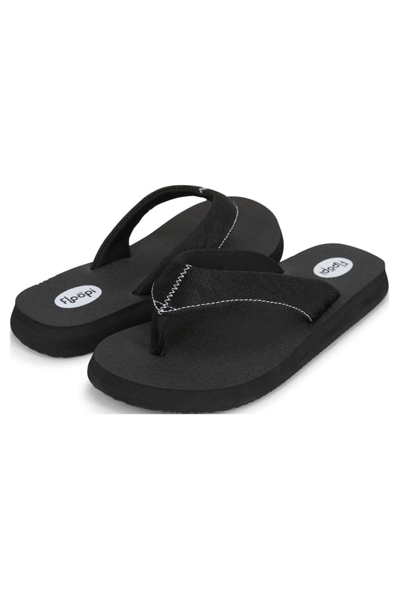 Women's Thong Flip Flops Summer Sandals for Beach W/Yoga Mat Footbed
