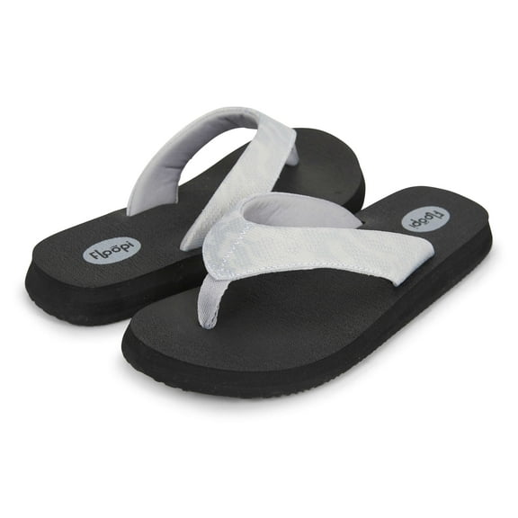 Floopi Women's Thong Flip Flops Summer Sandals for Beach W/Yoga Mat Footbed