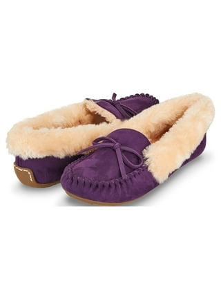 Womens Moccasin Slippers in Womens Slippers Blue Walmart