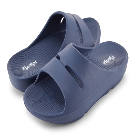 Floopi Womens Sandals LightWeight Thong Sandal for Women Ladies Sport Sandal with Arch Support, Waterproof Beach Flip Flops for Women (538, Navy, 8)