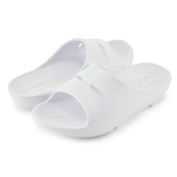 Floopi Womens Sandals LightWeight Thong Sandal for Women Ladies Sport Sandal with Arch Support, Waterproof Beach Flip Flops for Women (538, White, 8)