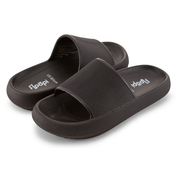 Floopi Womens Slides with Cloud Support, Slides for Women Non Slip Bathroom Shower Sandals for Women with Indoor & Outdoor Anti-Skid Soless