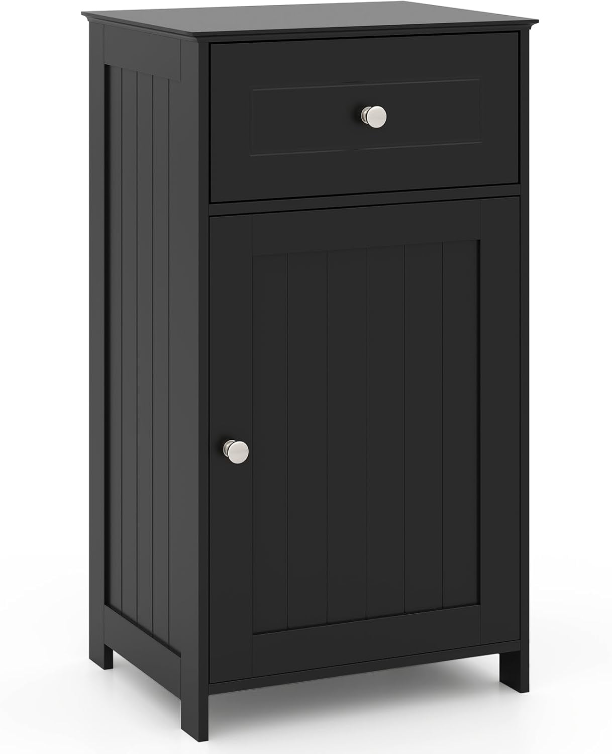 Floor Bathroom Storage Cabinet - Freestanding Cabinet with Drawer, Door ...