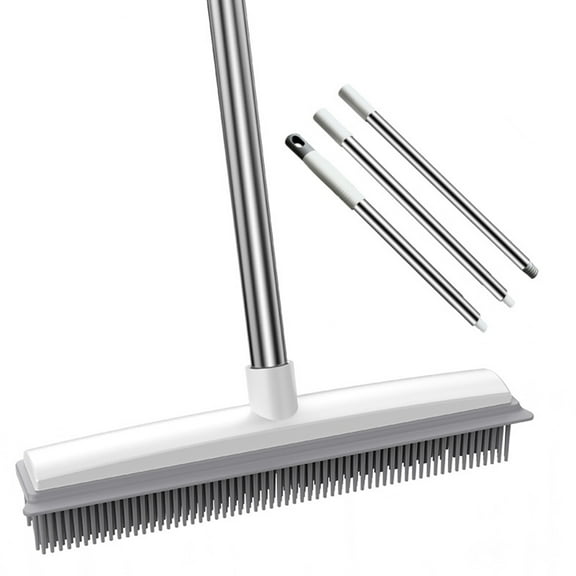 Floor Brush,Carpet Rake for Pet Hair Removal - 47 Adjustable Long Handle Carpet Rake, Reusable Pet Hair Removal Tool Kit, Cat Dog Rakes Scraper Carpet for Carpet,Rugs, Mats