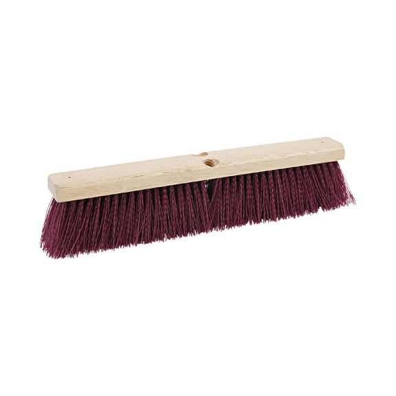 Boardwalk Floor Brush Head, 3" Maroon Heavy-Duty Polypropylene Bristles, 18" Brush