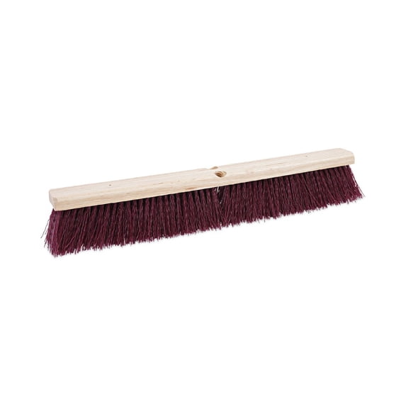 Boardwalk 20324 Floor Brush Head, 3 1/4" Maroon Stiff Polypropylene, 24"