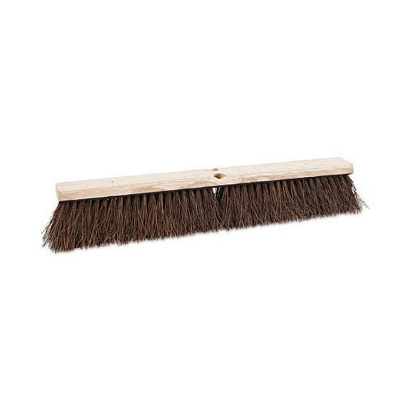 Floor Brush Head, 3.25" Natural Palmyra Fiber Bristles, 24" Brush | Bundle of 2 Each