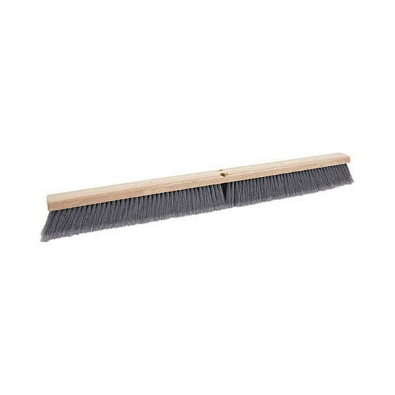 Floor Brush Head, 3" Gray Flagged Polypropylene Bristles, 36" Brush | Bundle of 10 Each